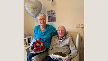 Couple celebrates golden wedding anniversary at Crieff care home